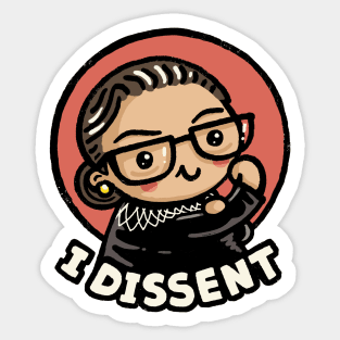 Girl power I Dissent Sticker